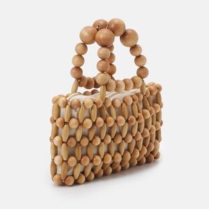 CULT GAIA CORA TOP HANDLE HANDBAG NATURAL